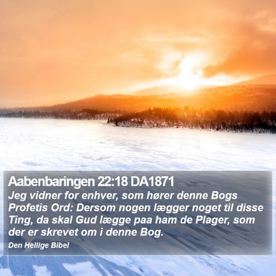 Aabenbaringen 22:18 DA1871 Bible Verse Image