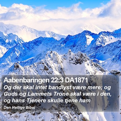 Aabenbaringen 22:3 DA1871 Bible Verse Image
