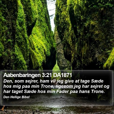 Aabenbaringen 3:21 DA1871 Bible Verse Image