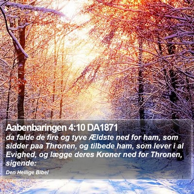Aabenbaringen 4:10 DA1871 Bible Verse Image