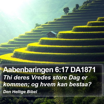 Aabenbaringen 6:17 DA1871 Bible Verse Image
