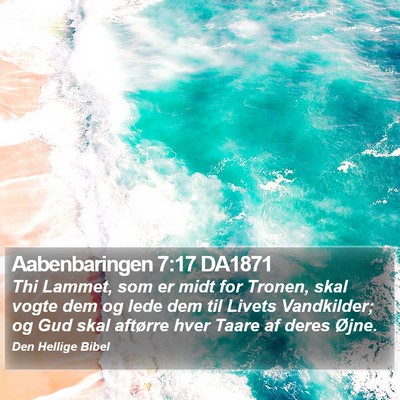 Aabenbaringen 7:17 DA1871 Bible Verse Image