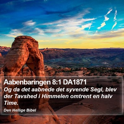 Aabenbaringen 8:1 DA1871 Bible Verse Image