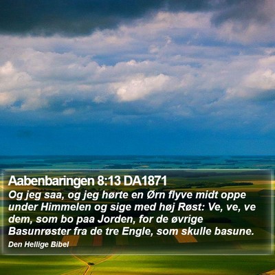 Aabenbaringen 8:13 DA1871 Bible Verse Image