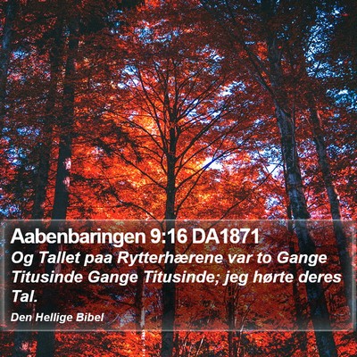 Aabenbaringen 9:16 DA1871 Bible Verse Image
