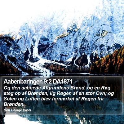 Aabenbaringen 9:2 DA1871 Bible Verse Image