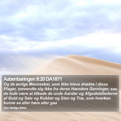 Aabenbaringen 9:20 DA1871 Bible Verse Image