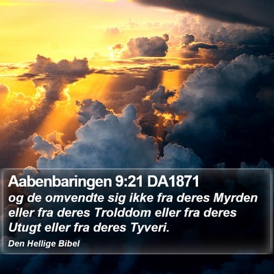 Aabenbaringen 9:21 DA1871 Bible Verse Image