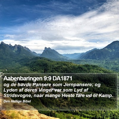 Aabenbaringen 9:9 DA1871 Bible Verse Image