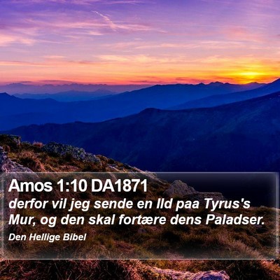 Amos 1:10 DA1871 Bible Verse Image