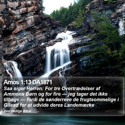 Amos 1:13 DA1871 Bible Verse Image