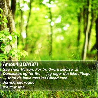 Amos 1:3 DA1871 Bible Verse Image