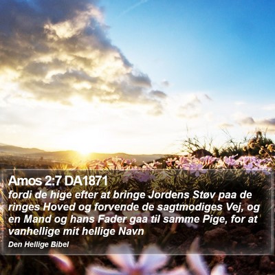 Amos 2:7 DA1871 Bible Verse Image