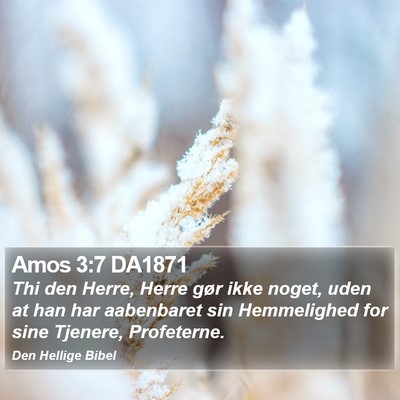 Amos 3:7 DA1871 Bible Verse Image