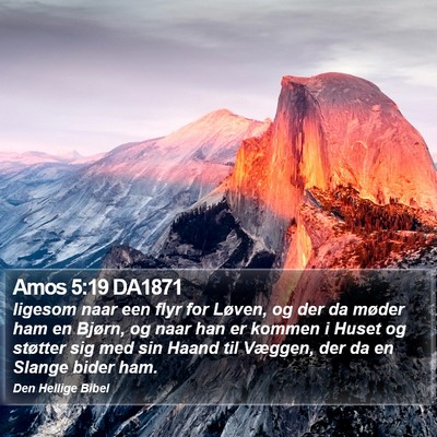 Amos 5:19 DA1871 Bible Verse Image