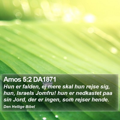 Amos 5:2 DA1871 Bible Verse Image