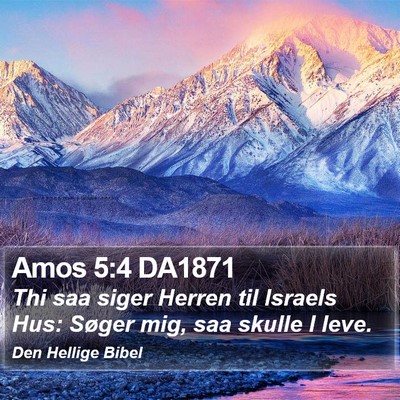 Amos 5:4 DA1871 Bible Verse Image