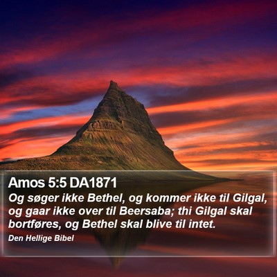 Amos 5:5 DA1871 Bible Verse Image