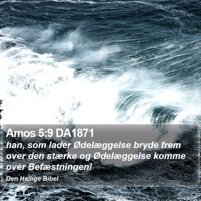 Amos 5:9 DA1871 Bible Verse Image