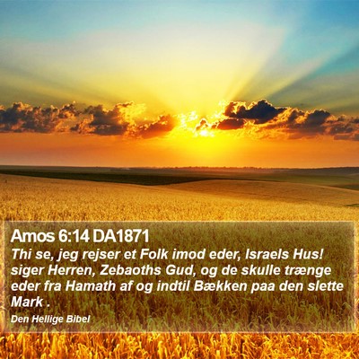 Amos 6:14 DA1871 Bible Verse Image