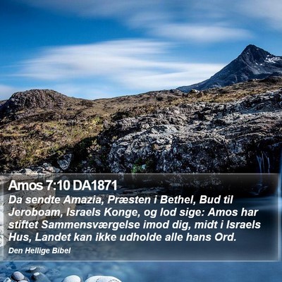 Amos 7:10 DA1871 Bible Verse Image