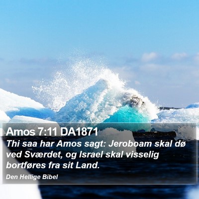 Amos 7:11 DA1871 Bible Verse Image