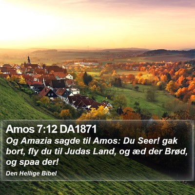 Amos 7:12 DA1871 Bible Verse Image