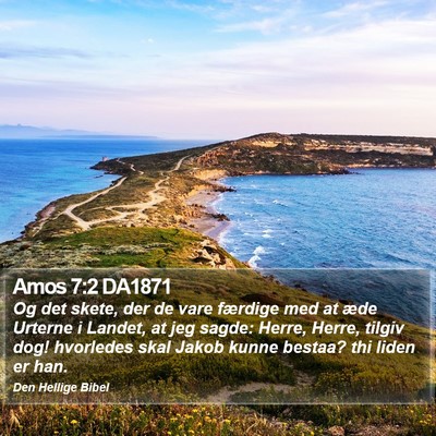 Amos 7:2 DA1871 Bible Verse Image