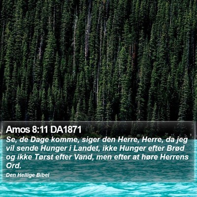 Amos 8:11 DA1871 Bible Verse Image
