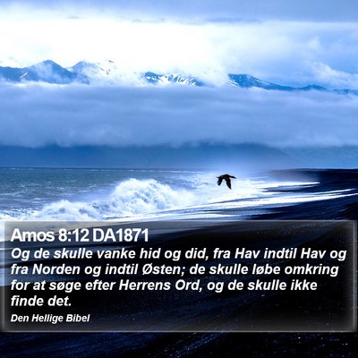 Amos 8:12 DA1871 Bible Verse Image