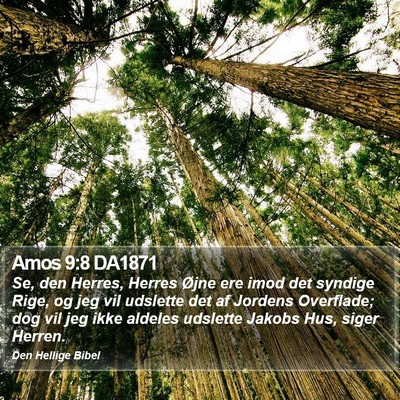 Amos 9:8 DA1871 Bible Verse Image