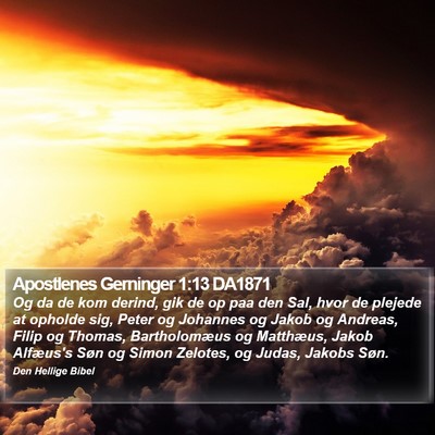 Apostlenes Gerninger 1:13 DA1871 Bible Verse Image