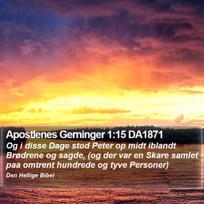 Apostlenes Gerninger 1:15 DA1871 Bible Verse Image