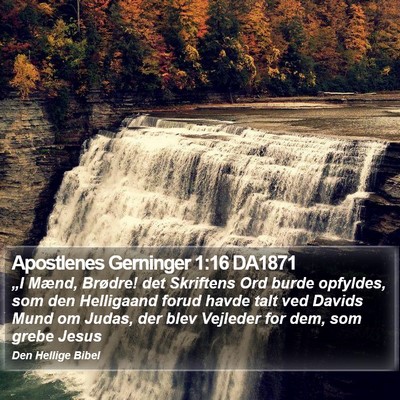Apostlenes Gerninger 1:16 DA1871 Bible Verse Image