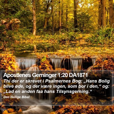 Apostlenes Gerninger 1:20 DA1871 Bible Verse Image