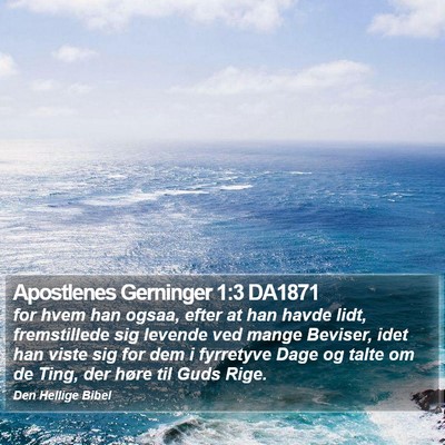 Apostlenes Gerninger 1:3 DA1871 Bible Verse Image