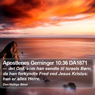 Apostlenes Gerninger 10:36 DA1871 Bible Verse Image