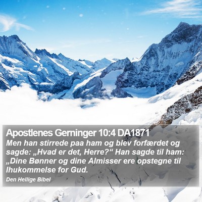 Apostlenes Gerninger 10:4 DA1871 Bible Verse Image
