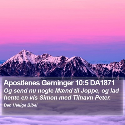 Apostlenes Gerninger 10:5 DA1871 Bible Verse Image