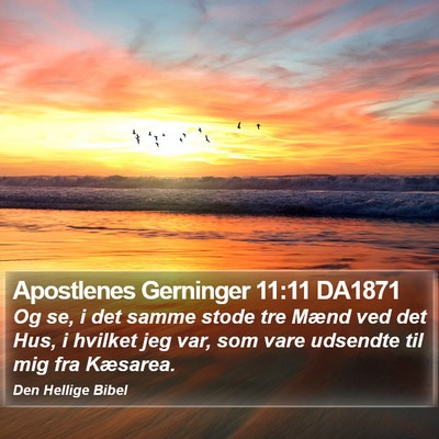 Apostlenes Gerninger 11:11 DA1871 Bible Verse Image