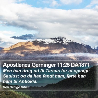 Apostlenes Gerninger 11:25 DA1871 Bible Verse Image