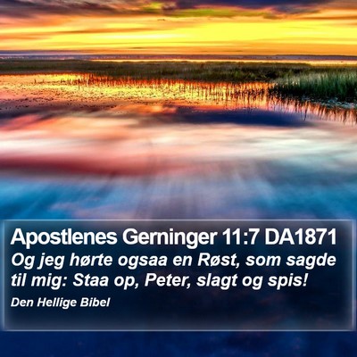 Apostlenes Gerninger 11:7 DA1871 Bible Verse Image