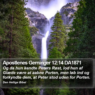 Apostlenes Gerninger 12:14 DA1871 Bible Verse Image