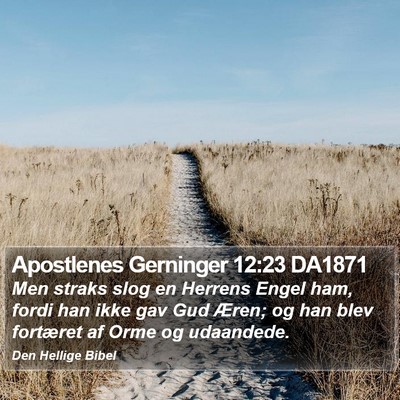 Apostlenes Gerninger 12:23 DA1871 Bible Verse Image
