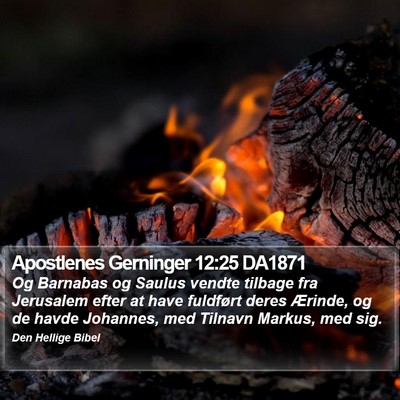 Apostlenes Gerninger 12:25 DA1871 Bible Verse Image