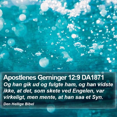 Apostlenes Gerninger 12:9 DA1871 Bible Verse Image