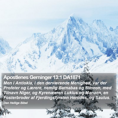 Apostlenes Gerninger 13:1 DA1871 Bible Verse Image