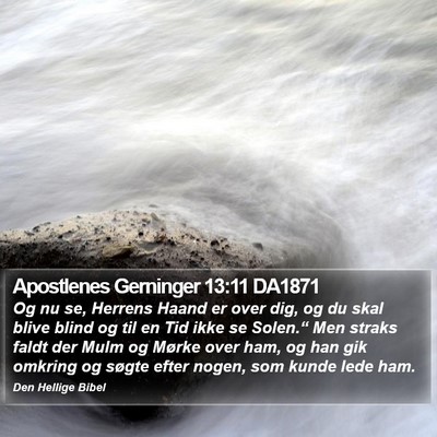 Apostlenes Gerninger 13:11 DA1871 Bible Verse Image