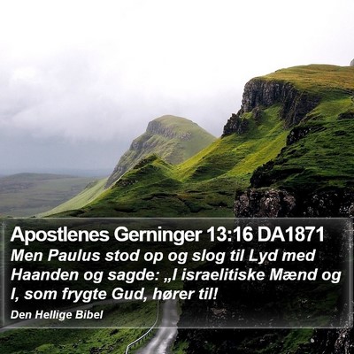Apostlenes Gerninger 13:16 DA1871 Bible Verse Image