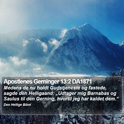 Apostlenes Gerninger 13:2 DA1871 Bible Verse Image